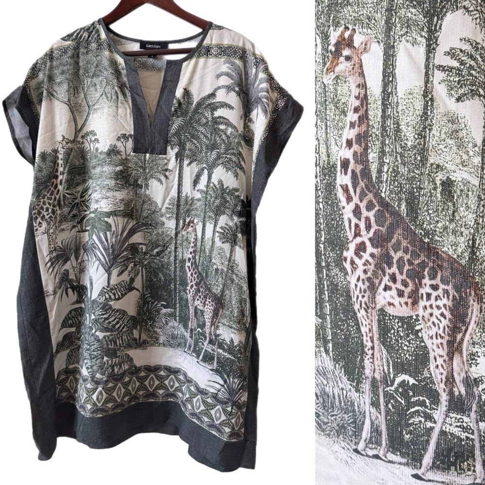 KAREN KANE Top Blouse Coverup Sz S